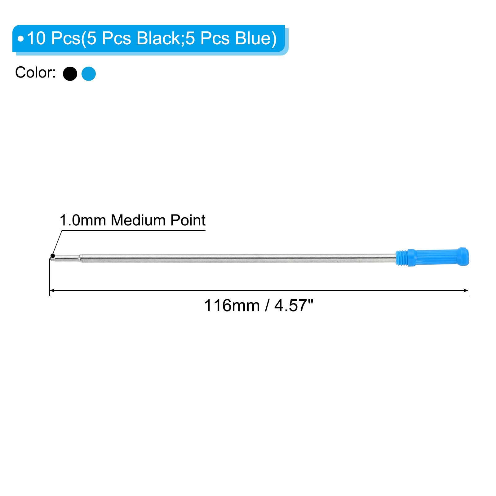 PATIKIL 1mm Pen Ink Refills - Image 2