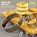 Cookie Cutters Set, 7 Pc. Kit, Measuring 1'', 1.5'', 2'', 2.5'', 3'', 3.5'', and 4'', Round Metal Baking Rings for Pastry, Biscuits, and Dough Cutting, Heavy Duty and Reusable, Multiple Sizes
