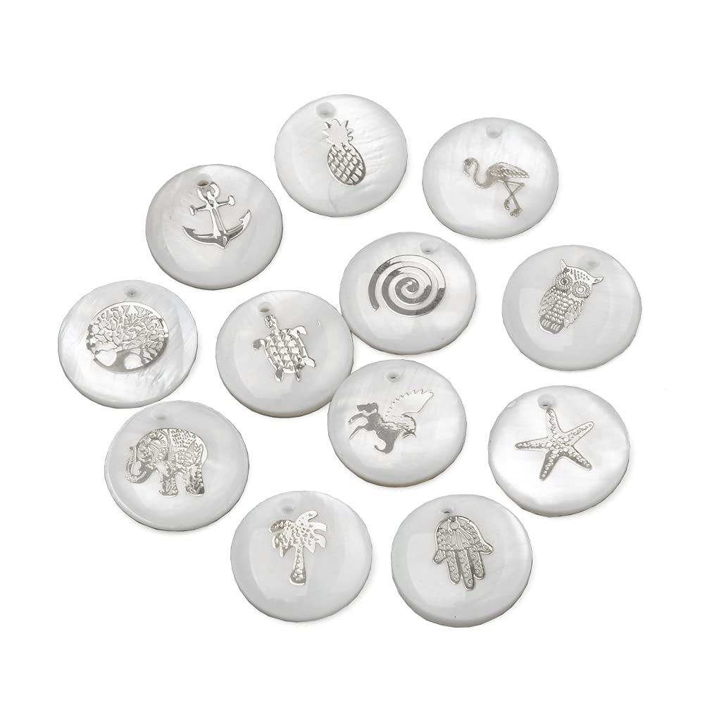 Airssory Shell Pearl Charms Pendants