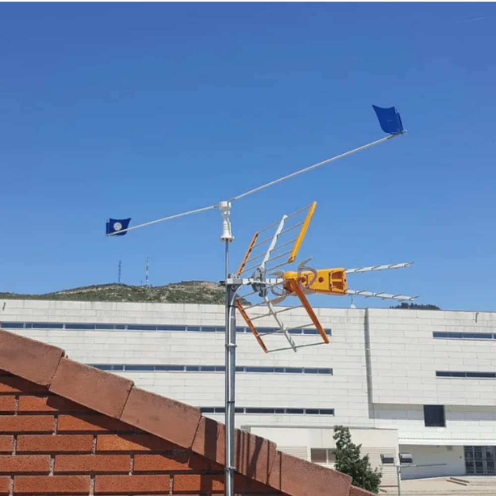 Remi Hogar Espantapájaros de Antenas para ahuyentar pájaros con garantía de fabricación EU | ﻿Eolo Destellante para Antena TV | Espantapájaros para Antenas de televisión