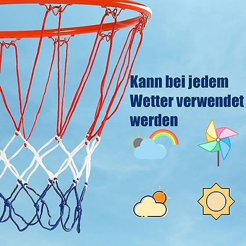 FANTASK Unisex – Canestro da basket adulto rosso Ø 45 cm