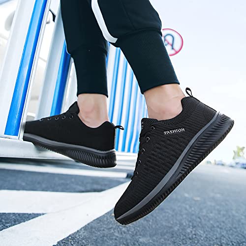 Image of Men Non-Slip Work Shoes Tennis Gym Sneakers Breathable Slip Resistant Lightweight and Comfortable for All-Day Wear Sports and Walking