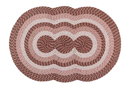 Better-Trends-Country-Braid-Collection-is-Durable-and-Stain-Resistant-Reversible-Indoor-Area-Utility-Rug-100-Polypropylene-in-Vibrant-Colors-40-x-60-Tri-Circle-Straw-Stripe Better Trends Country Braid Collection is Durable and Stain Resistant Reversible Indoor Area Utility Rug 100 Polypropylene in Vibrant Colors 40 x 60 Tri Circle Straw Stripe