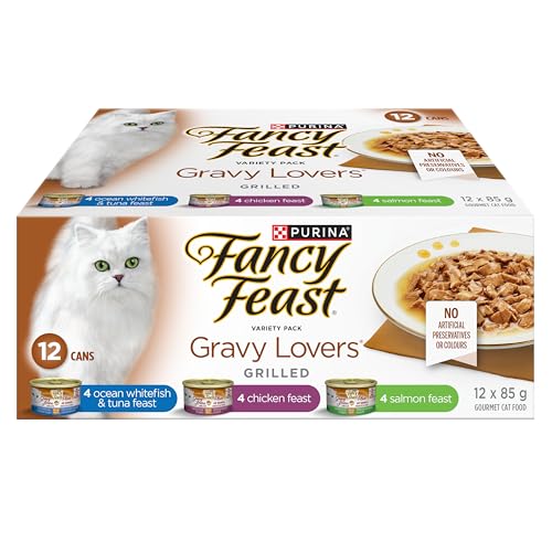 Fancy Feast Wet Cat Food, Gravy Lovers Variety Pack 85 g Cans (12 Pack) image 6