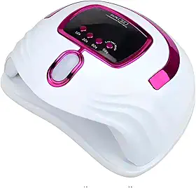 Cabine Seca Esmalte Sun S5 – Máquina de Unha para Gel e Alongamento com Secagem Rápida e Eficiente (Rosa)