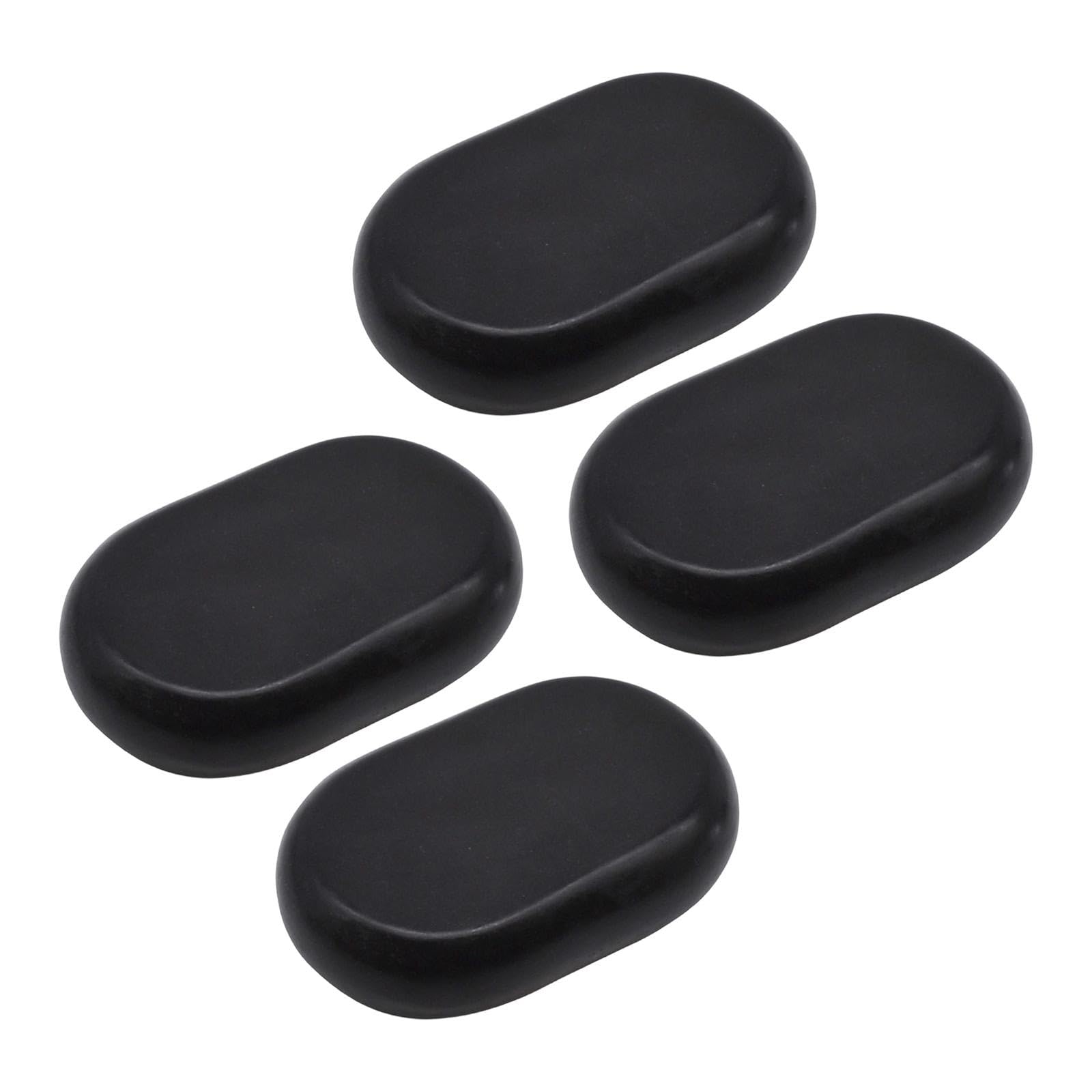 harayaa Juego de calientes para masaje, calentador de versátil, ovalado, profesional para espalda, fácil de usar, relajación, piedras calientes, 11cmx7cm