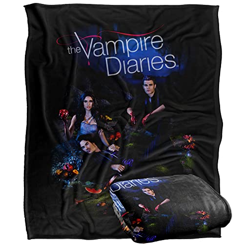 Coperta super morbida al tatto, modello VAMPIRE DIARIES, 152 x 127 cm