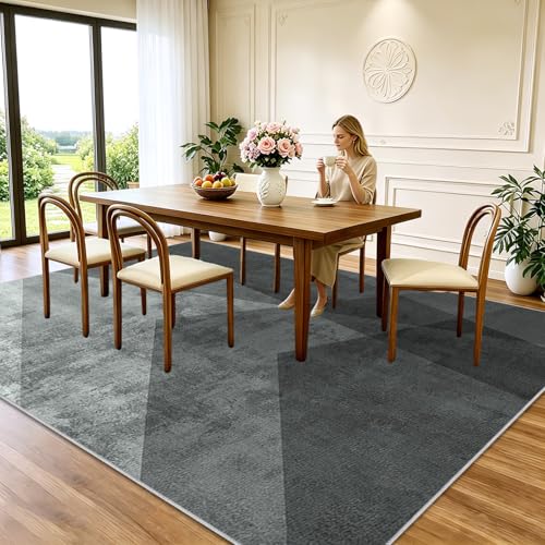 Grand tapis de salle a manger antidérapant et lavable - 5