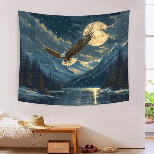 Tapisserie murale aigle 3D grand tissu decoration murale chambre et salon art mural