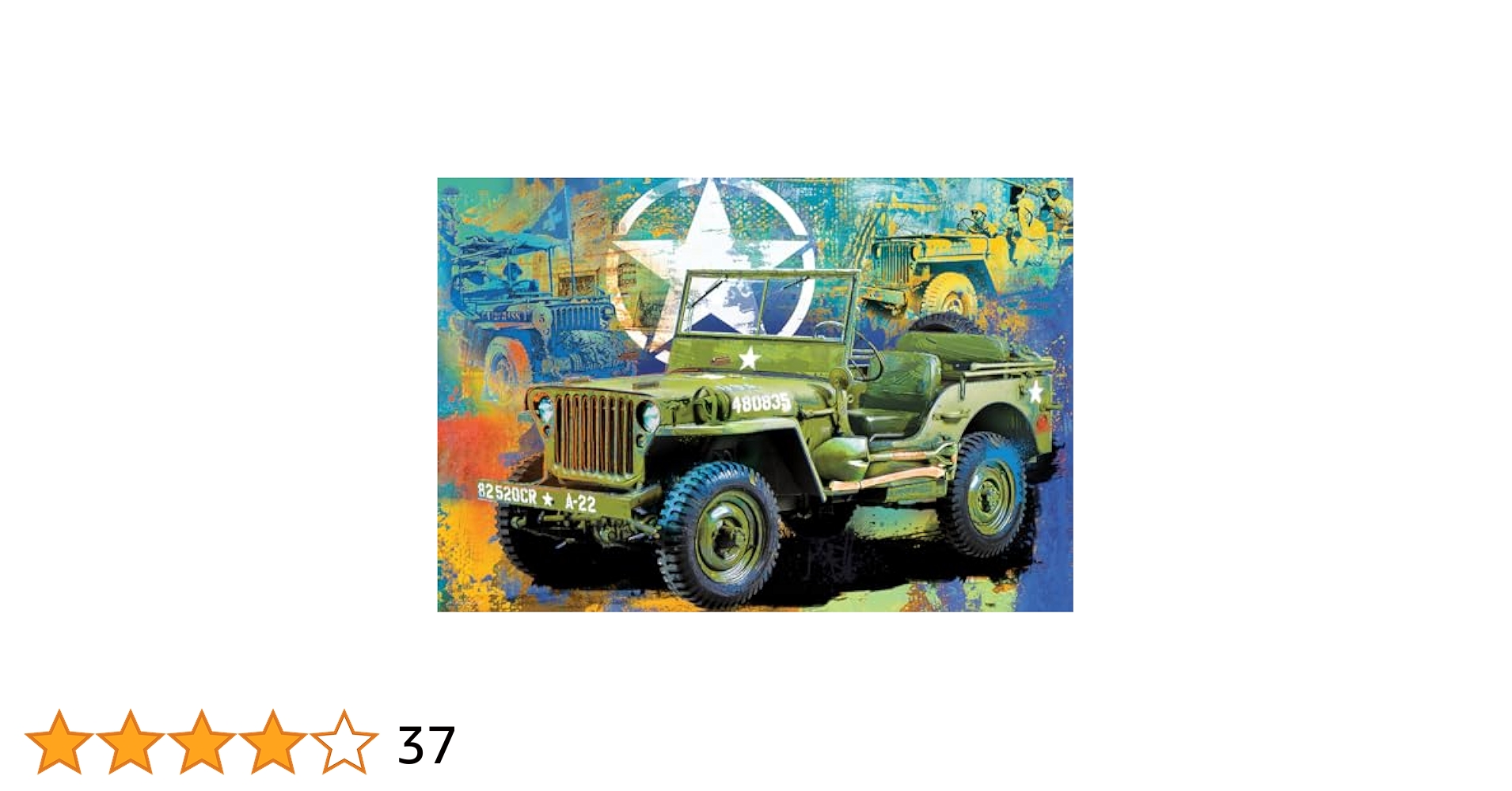 【激レア】ジープ チェロキー パズルポスター Amazon.com: Military Jeep Tin : Eurographics: Toys & Games