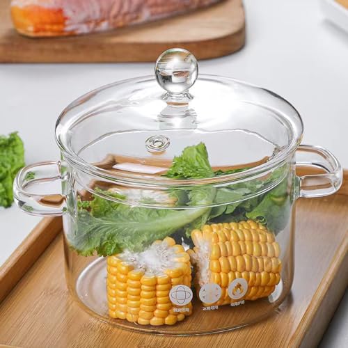 Ollas de vidrio transparentes para evitar que la leche se derrame 8