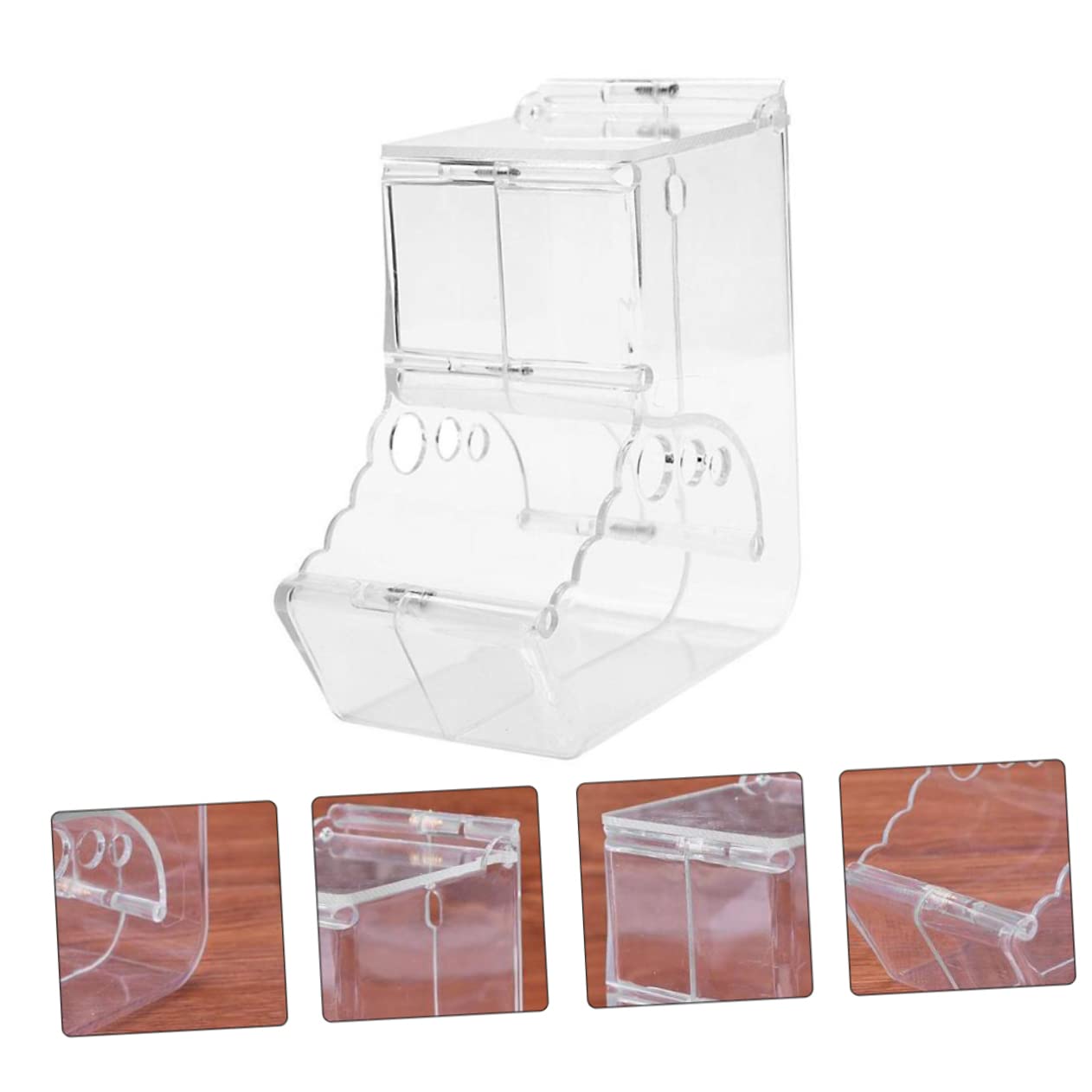 DOITOOL 2stücke Automatischer Hamster Futterspender Transparente Futterstation Für Kleintiere Für Hamster Meerschweinchen Andere Haustiere Sicher Einfach Zu Reinigen Zu Installieren