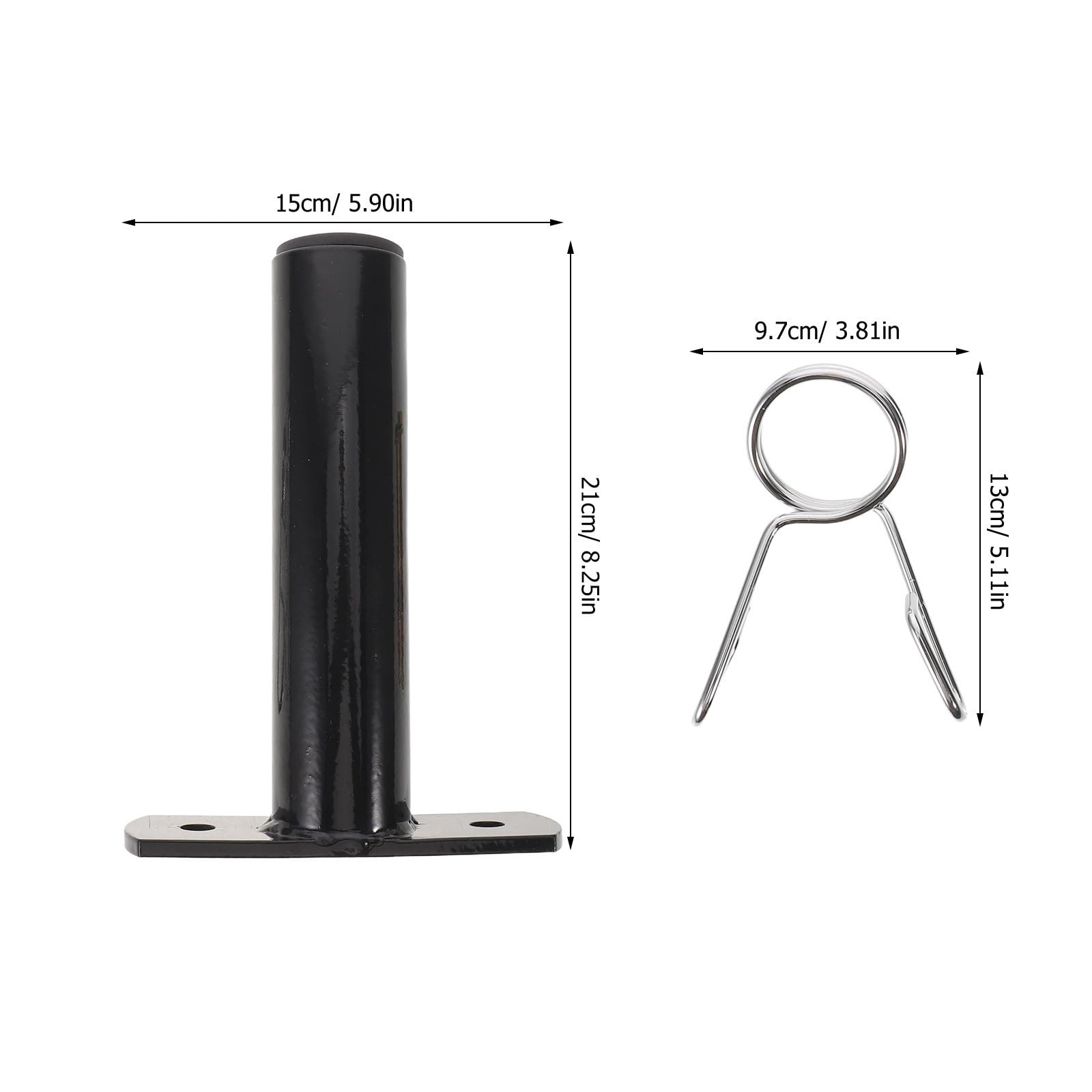 Soporte para Discos de Pesas para Barra de Acero Negro
