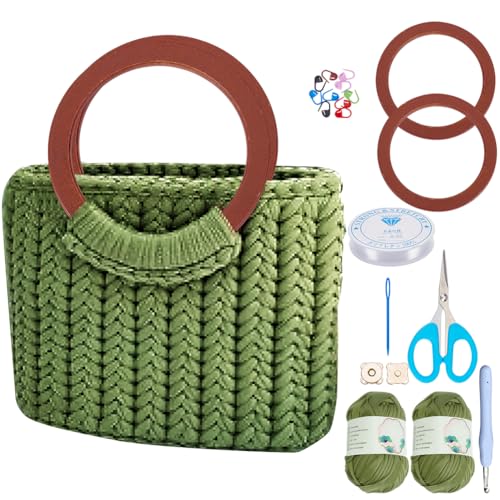 ACRNIGHEET Crochet Kit for Beginners Tote Bag DIY Craft Set