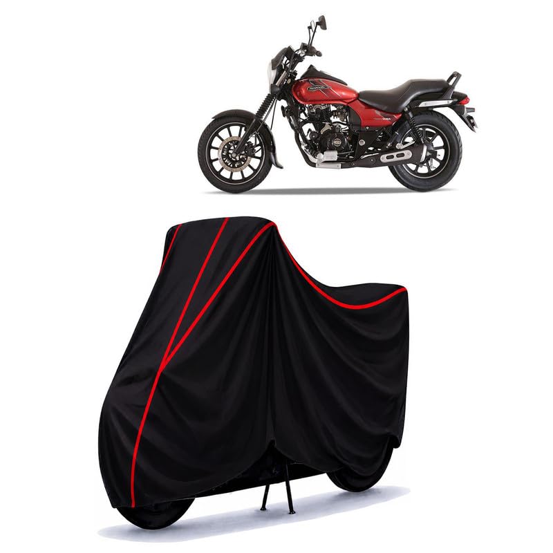 Image of Bajaj Avenger Street 180 BS6 Water Resistant Bike Cover for All Motorcycles & Rain | Heavy Duty | UV Protection, Dustproof, Scratchproof | All Weather Two Wheeler Cover with Elastic Bottom