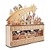 Produktbild Wichtelstube-Kollektion XL LED Adventskalender Holz zum befüllen beleuchtet Sternschnuppe Lichterbogen Schwippbogen Weihnachten