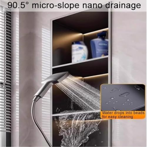 Support mural de douche étanche en acier inoxydable pour gain de place - 6