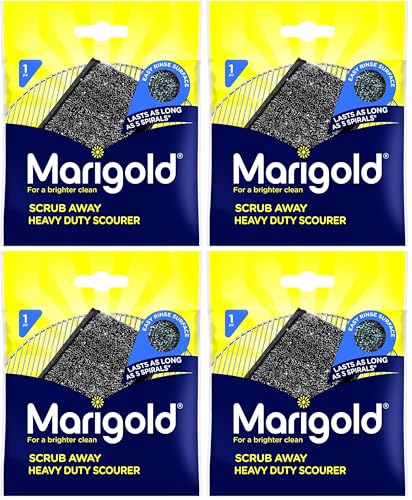 Image of Marigold Scrub Away Heavy Duty Scourer (Pack of 4)