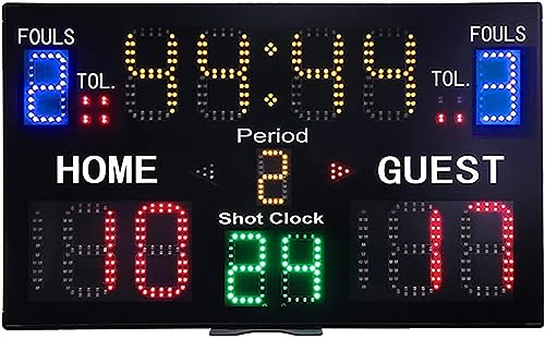 Marcador electrónico digital de baloncesto 15 dígitos LED miniatura 1
