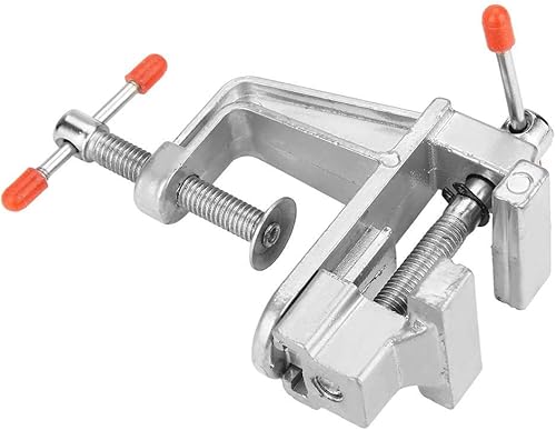 Miniatura 6 de Mini alicates planos Miniatura Banco Vise Abrazadera de mesa Pinzas planas Prensa de taladro Vice Mesa de aleación de aluminio Herramienta para