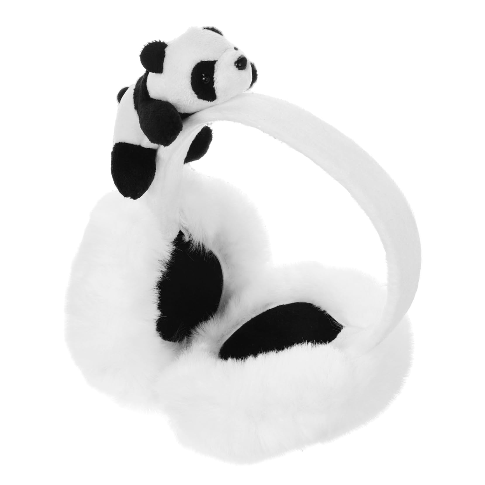 Beavorty Adorable Panda Ear Muff for Women Warm Windproof Ear Warmer for Outdoor Activities Travel Cold Weather Cute Cozy Earmuff with Charming Design