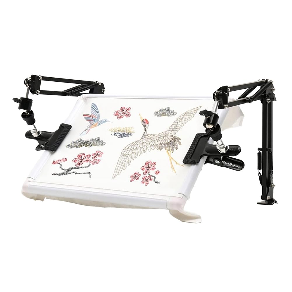 Veumoie Embroidery Frame Holder Set Kit Adjustable Stand Set