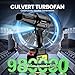 YUQUESEN Cordless Leaf Blower, 980,000 RPM Handheld Leaf Blower with 2 X 4.0Ah Batteries & Charger, Lightweight Leaf Blowers for Patio Cleaning, Lawn Care, Leaves, Dust - Cool Black