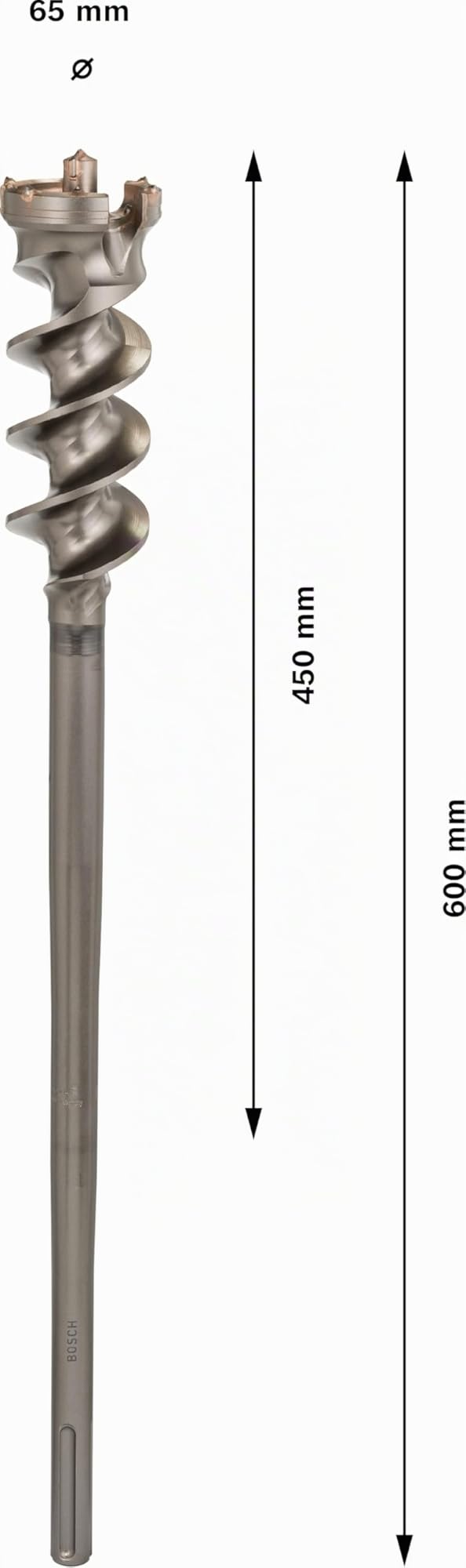 Bosch 1x Punta PRO SDS max Break Through (per Calcestruzzo, Blocco in calcestruzzo, Ø 65,00 mm, Professional Accessorio Martello perforatore)