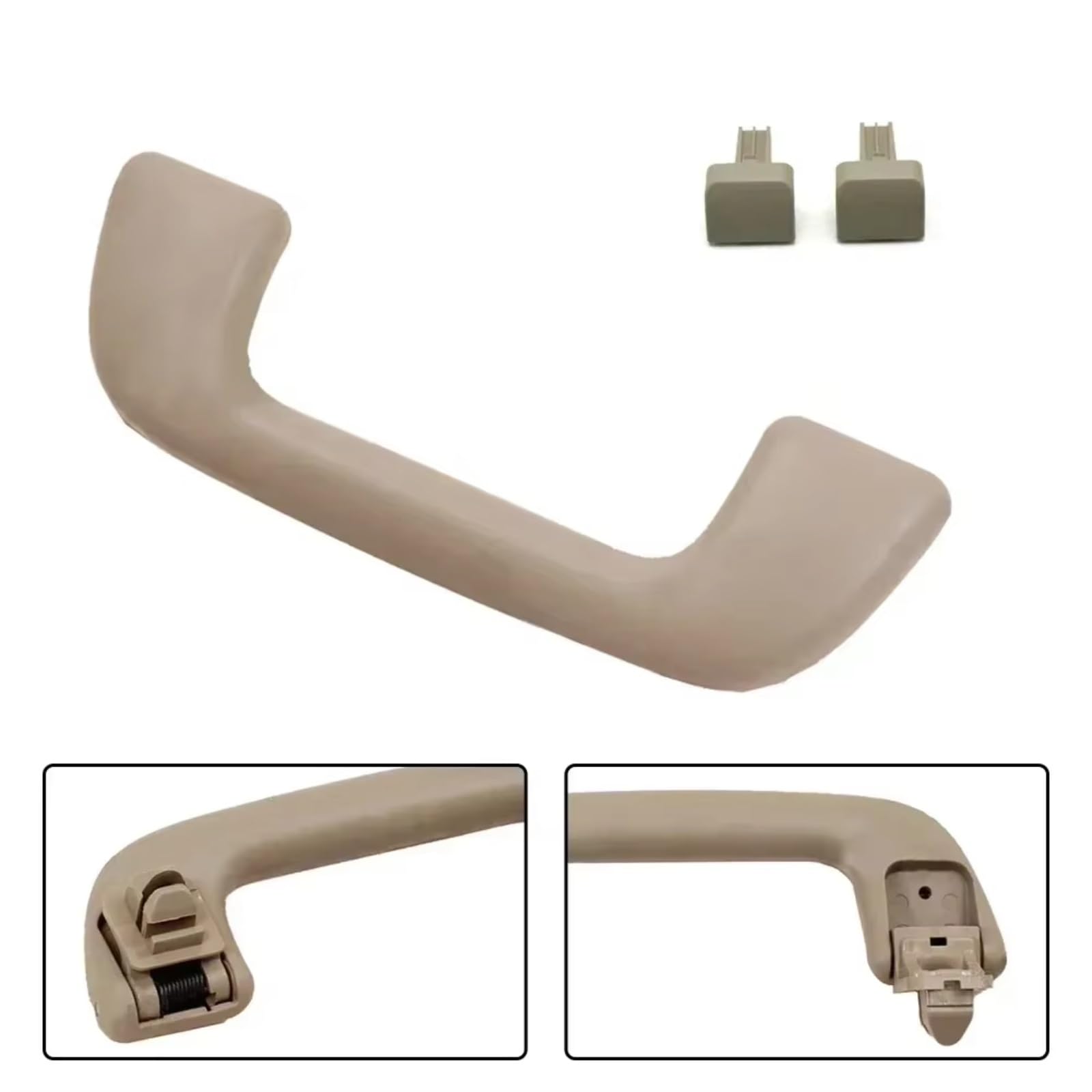 Tirador Techo Interno Compatible Con Toyota Para Land Para Cruiser Para Prado 2003-2009 1 Pieza Manija Auxiliar De Puerta Trasera Beige Con Clips 74610-13011-B1
