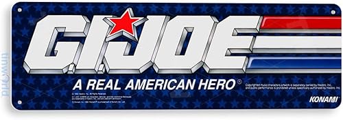 Tinworld Letrero de estaño C478 Gijoe Arcade Game Room Shop Marquesina Metal Sign Decoración Decoración Retro Consola