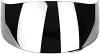 Vista 7 de Qiilu Casco de viento de motocicleta, visera completa para AGV K1 K3SV K5 (plateado)