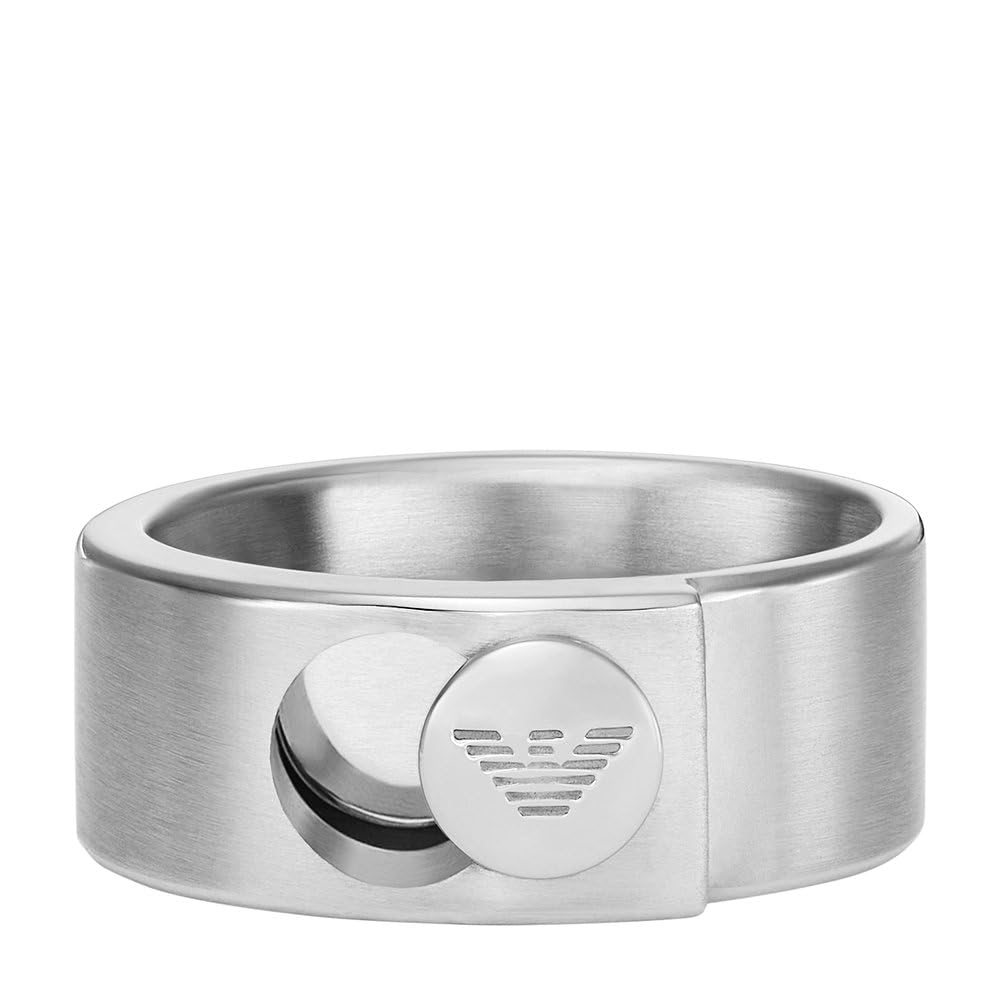 Emporio Armani Herren Band-Ringe aus Edelstahl