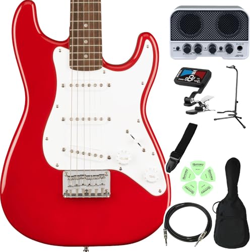 Squier by Fender Mini Stratocaster w 1NeILbYM^[S҃Zbg qGLM^[ Dakota Red ~jM^[ XggLX^[ XNC[/XNCA