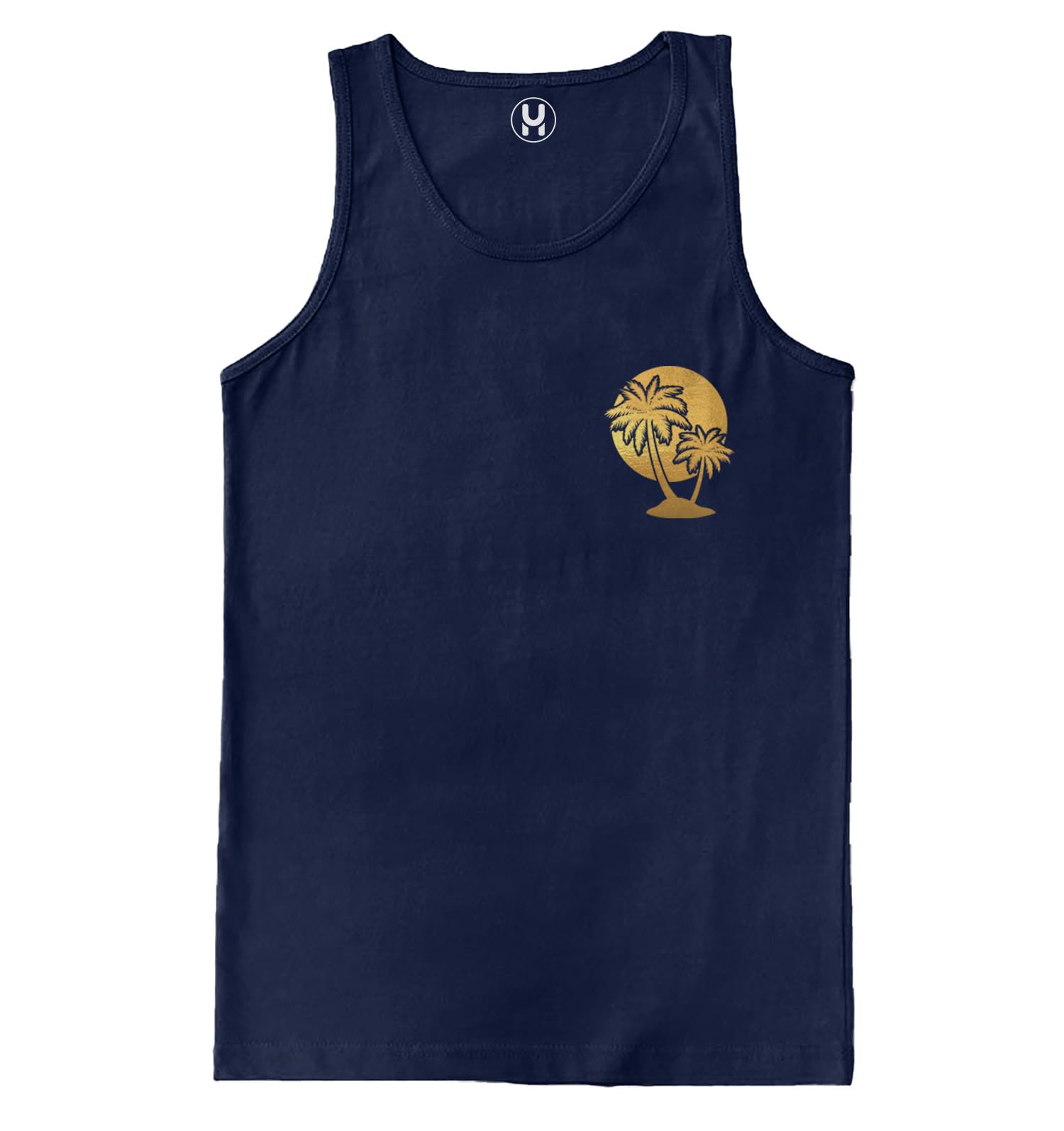 Haase Unlimited Palm Tree Scene - Vacation Tropical Men's Tank Top