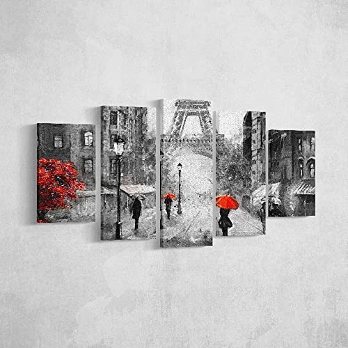 Tableau Eiffel Tours multicolore pour sublimer la décoration de votre salon