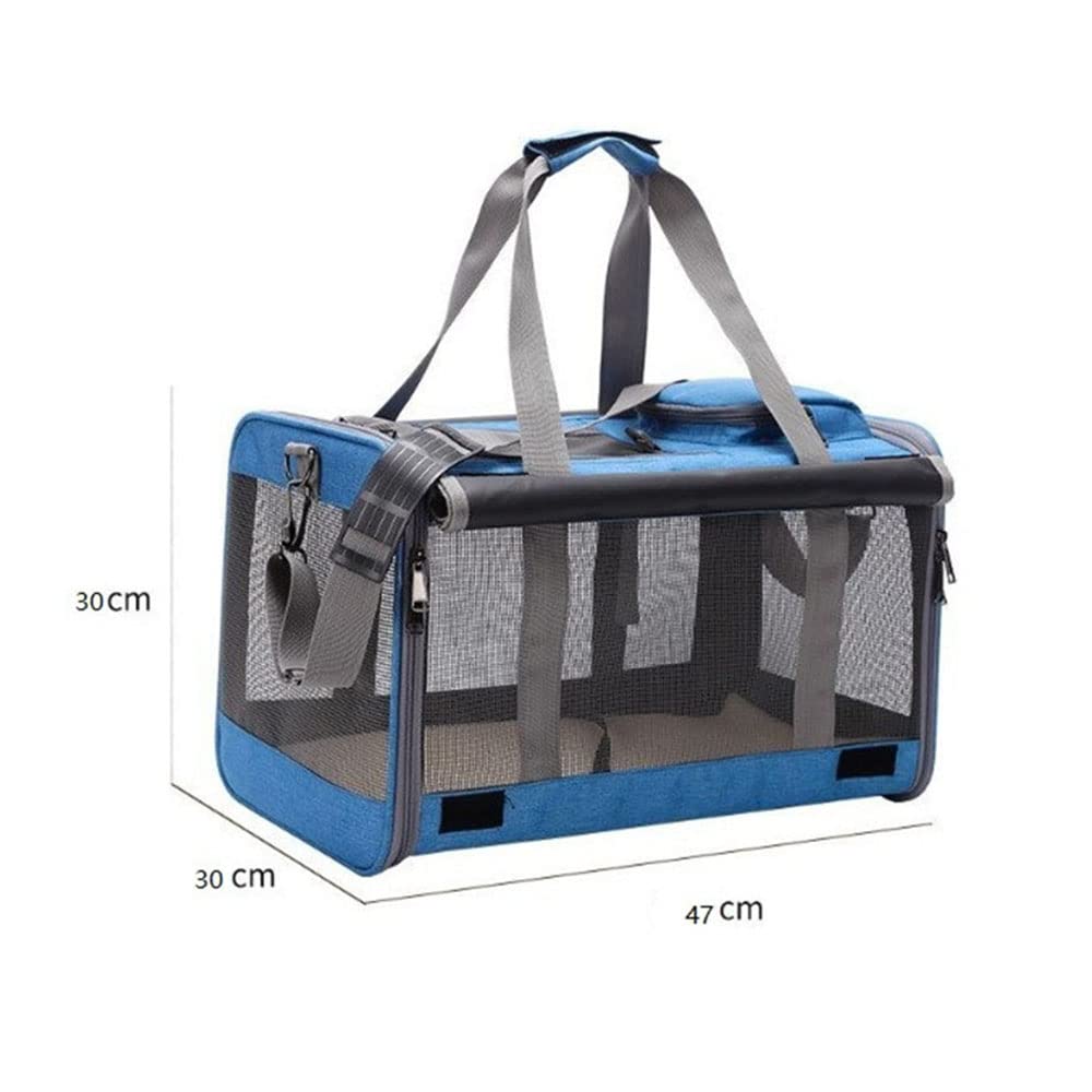 Trasportin Gato Grande Trasportines Perro Bolsa de Tela Transporte Plegable para Perros Mascotas Gato y Animales Viaje Bolso Transport¨ªn Perro Gato para Coche