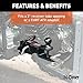 CURT 45038 3-in-1 UTV, ATV Trailer Hitch Mount with 2-Inch Receiver Adapter, 2-Inch Ball, Clevis Pin, 5/8-Inch Hole