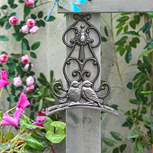 Sungmor Cast Iron Hose Reel, Heavy Duty Wall Mounted Garden Hose Holder, Vintage Style, 201 lbs Capacity