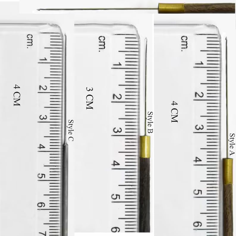 Embroidrey Pint (0.5MM) Needle for Beading and French Wire Embroidery, (A)