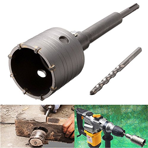 EsportsMJJ Broca De 65 mm Sierra Broca con Vástago SDS Plus para Muro De Hormigón De Piedra Cemento