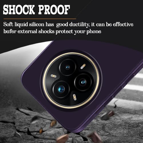 Image of Back Cover for Mi Redmi Note 14 Pro Plus 5G | Full Camera Protection | Premium Liquid Silicon Case | Flexible Bumper Case for Mi Redmi Note 14 Pro Plus 5G (Purple)