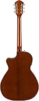 Vista 3 de Fender FA-345CE Auditorium Cutaway Guitarra acústica, con 2 años de garantía, ráfaga de té de 3