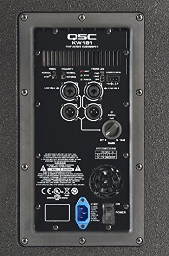QSC KW181 18" 1000 Watt Active PA Subwoofer Loudspeaker - Thumbnail 4