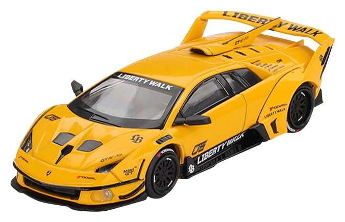 Sunrich MGT01135-R MINI GT 1/64 LB-Silhouette Works Lamborghini Mursielago GT EVO Yellow (Right Handle) Finished Product