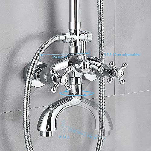 Mitigeur de bain-douche mural chromé au design épuré et finitions haut de gamme - 3