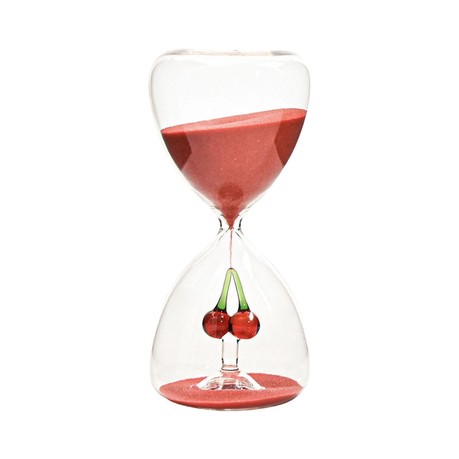 AMSLSIU for Creative Glass Hourglass Timer 15 Minutes Decorative Sand Timer Compact Size Christmas Office Living Room Tool Decorative Sand Home Christmas