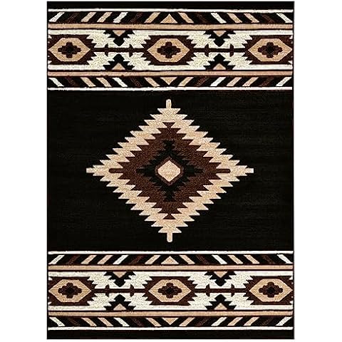 AllStar Rugs Black 8x10 Tribal Area Rug (7' 10" x 10' 0") Cover