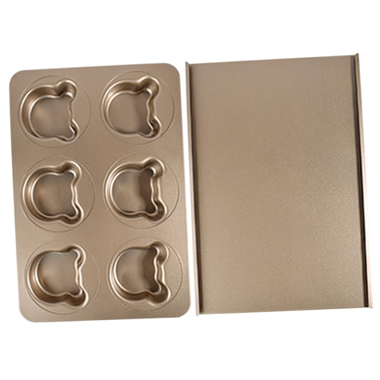 Moule à Pâtisserie en Acier au Carbone, Forme Ours, 1 Set