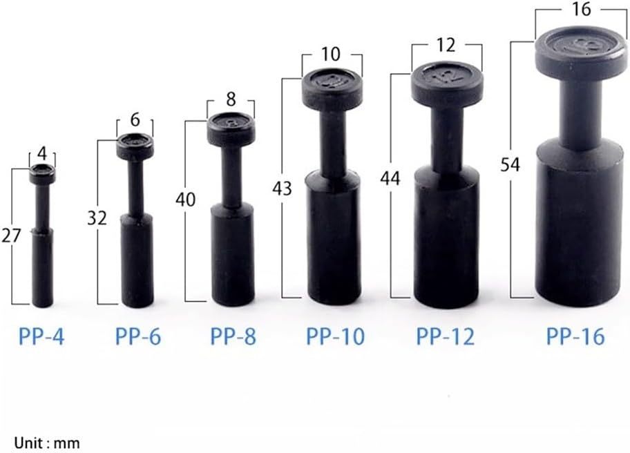 Pipe connector, 5pcs Pneumatic Blanking Pipe Plugs Air Hose Tube Fit Connector(8mm 5pcs)