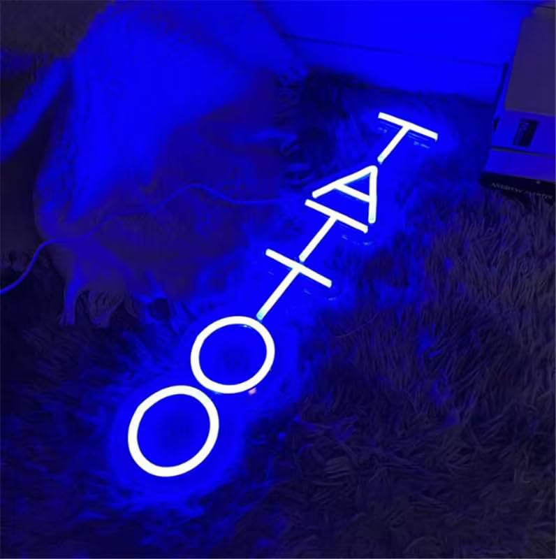 Amazon.co.jp: TATTOO ネオンサイン 壁装飾用 TATTOO 23×5インチ LED